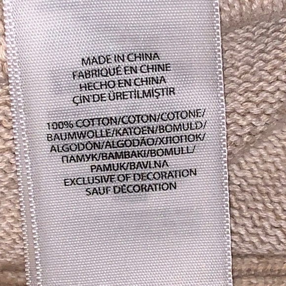 Polo Ralph Lauren Men's Sweater Cotton Tan Brown Beige Khaki Large L Excellent - Picture 6 of 9